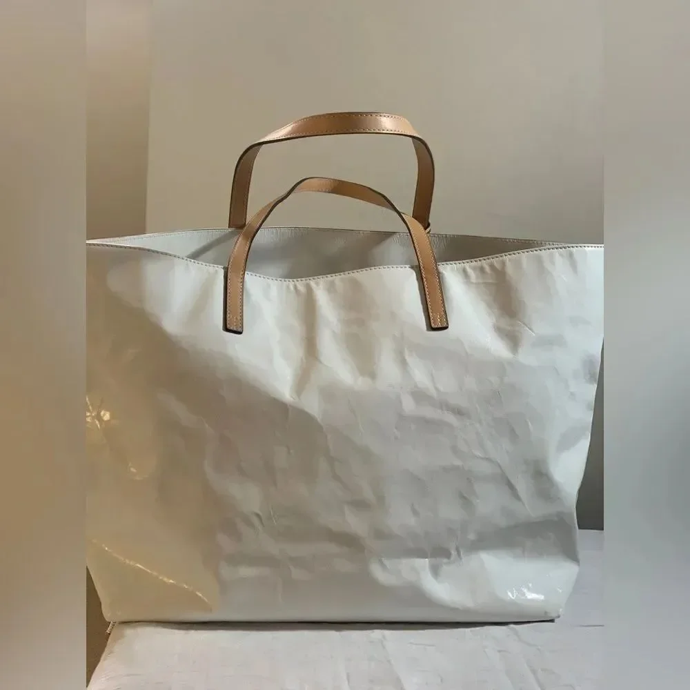 Tory Burch Milo Tote and Pouch - White